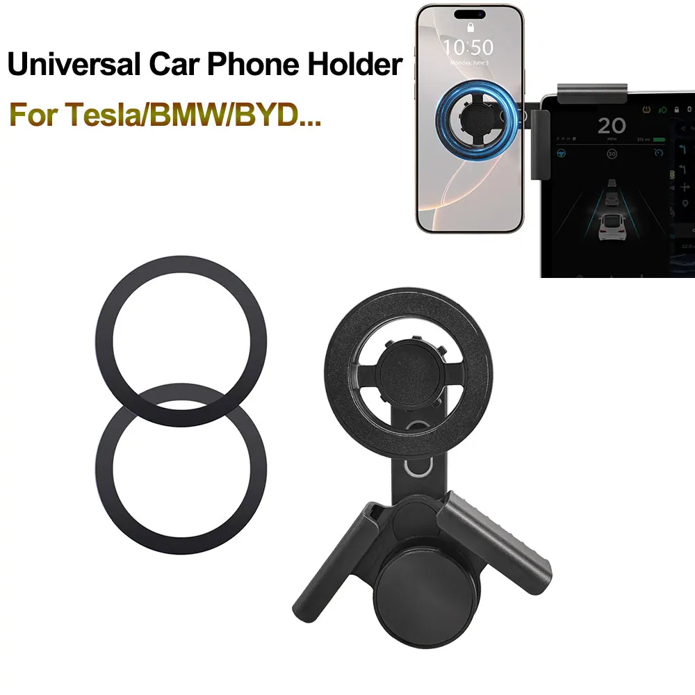 

Universal Car Phone Holder For Tesla Model Y Juniper 2025 Magnetic Car GPS Phone Holder Mount for Tesla Model Y 3 Highland