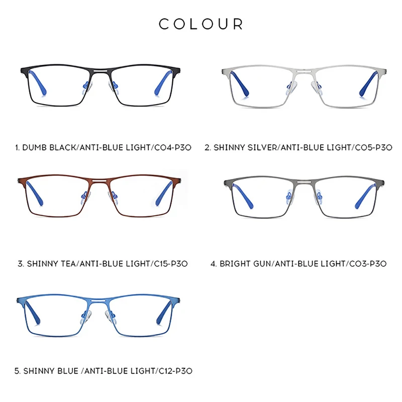 Men Square Frames Glasses Myopia Prescription Eyeglasses Women Polarized Sunglasses Photochromic Eyewear -0.5 -1.0 -2.0 To -6.0