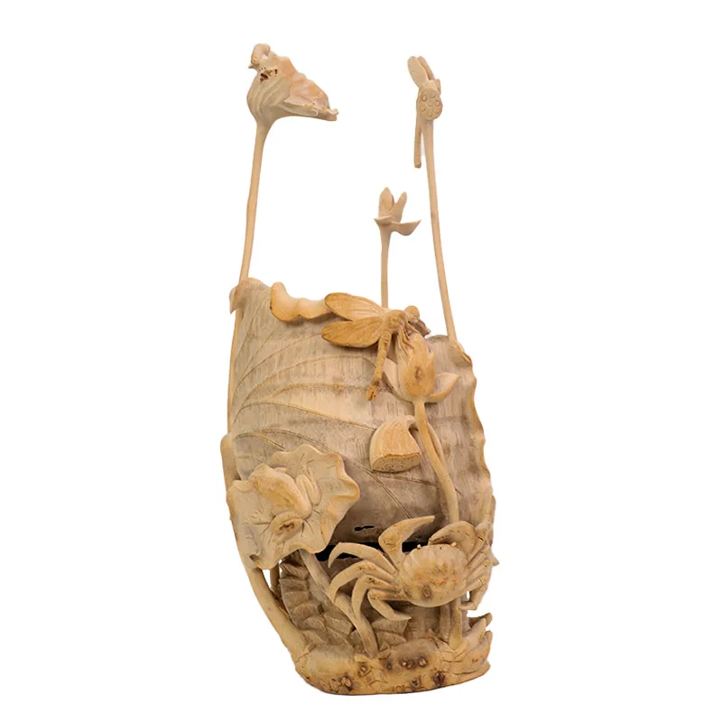 

Bamboo carving, Qinglian, pen holder, hand ornament, home furnishing