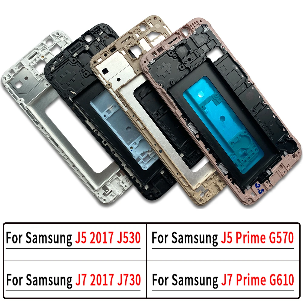 Housing LCD Front Frame chaiss Cover Middle Frame Repair Part Replacement For Samsung J5 J7 2017 J530 J730 J5 J7 Prime G570 G610