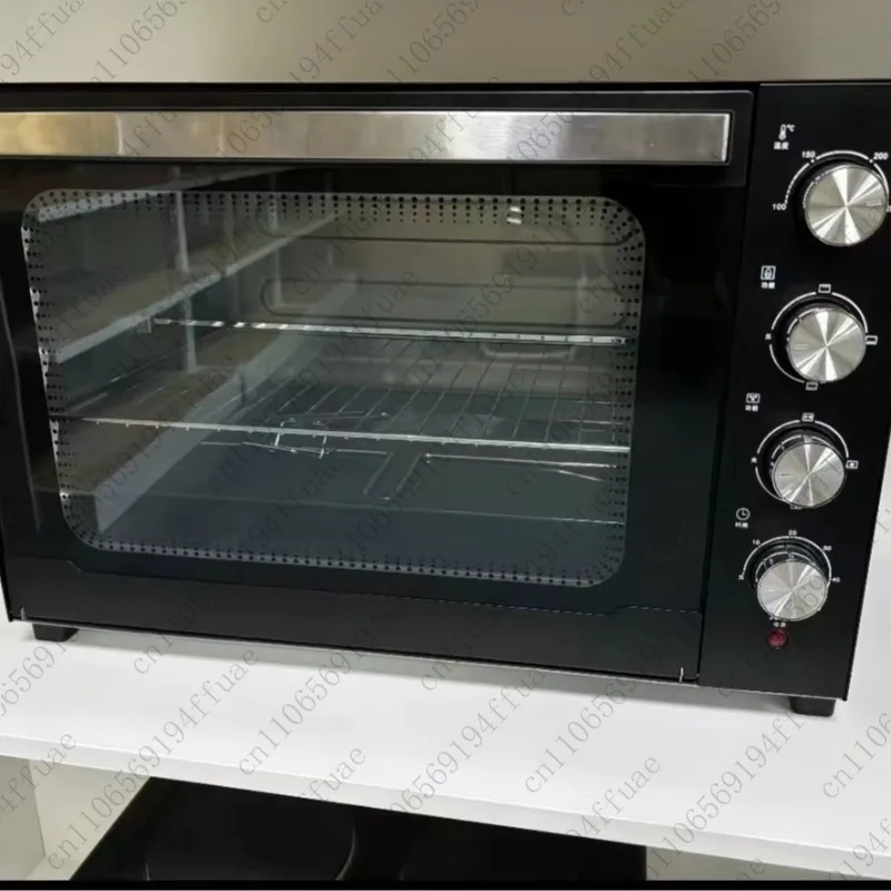Toaster Oven Pizza Convection Oven Baking Large Capacity 48L Stainless Steel Electric Convection Oven 2000W Multi-Function