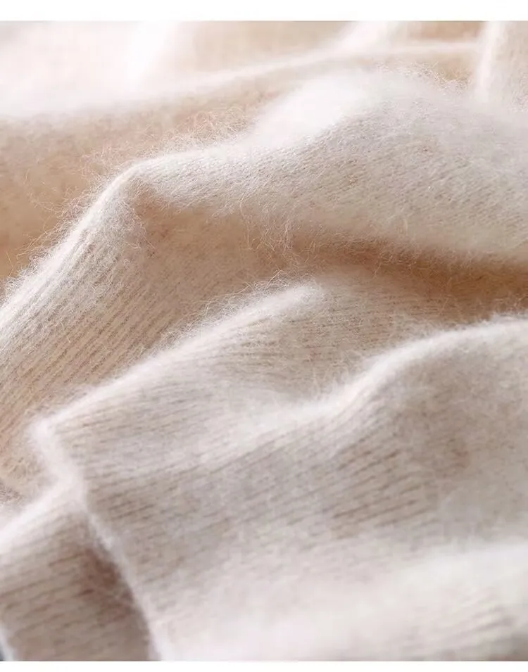 Herrenpullover, kurzärmelig, Sommer-Nerzstrickpullover, lockerer Rundhalsausschnitt, einfarbig, halbe Ärmel, einfaches T-Shirt, lässiges Oberteil – Detail 9