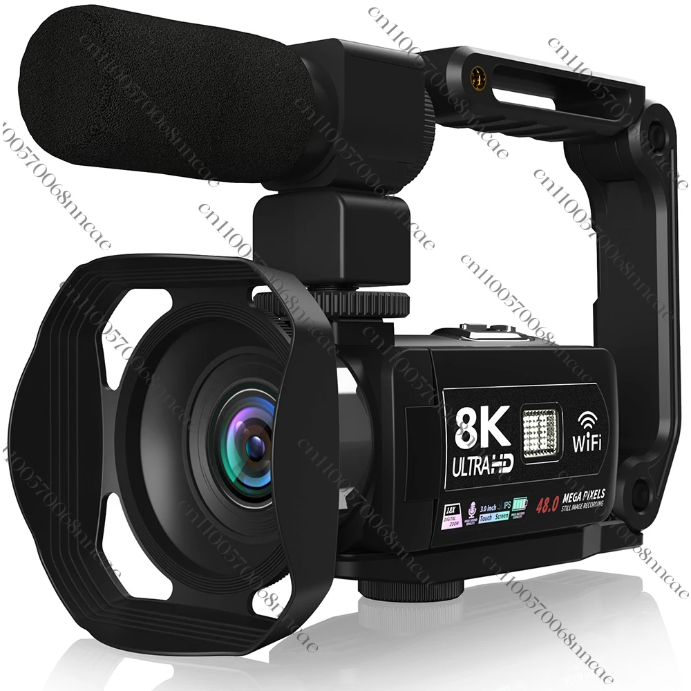 

Professional 8K Digital Video Camera with IR Night Vision and 18X Time-Lapse WIFI Live Streaming Compatible