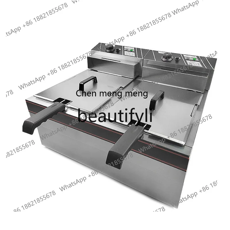AB02 Single-cylinder Desktop Electric Fryer Commercial Multi-functional Double-cylinder Desktop Deep Fryer