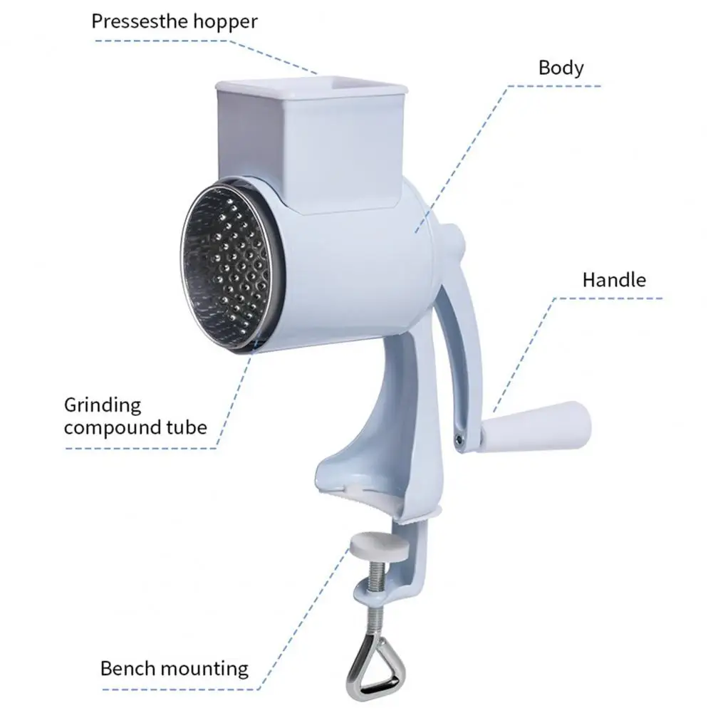 Nut Grinder Stainless Steel Nut Grinder with Ergonomic Handle Multifunctional Hand Peanut Milling Machine Space-saving Sharp