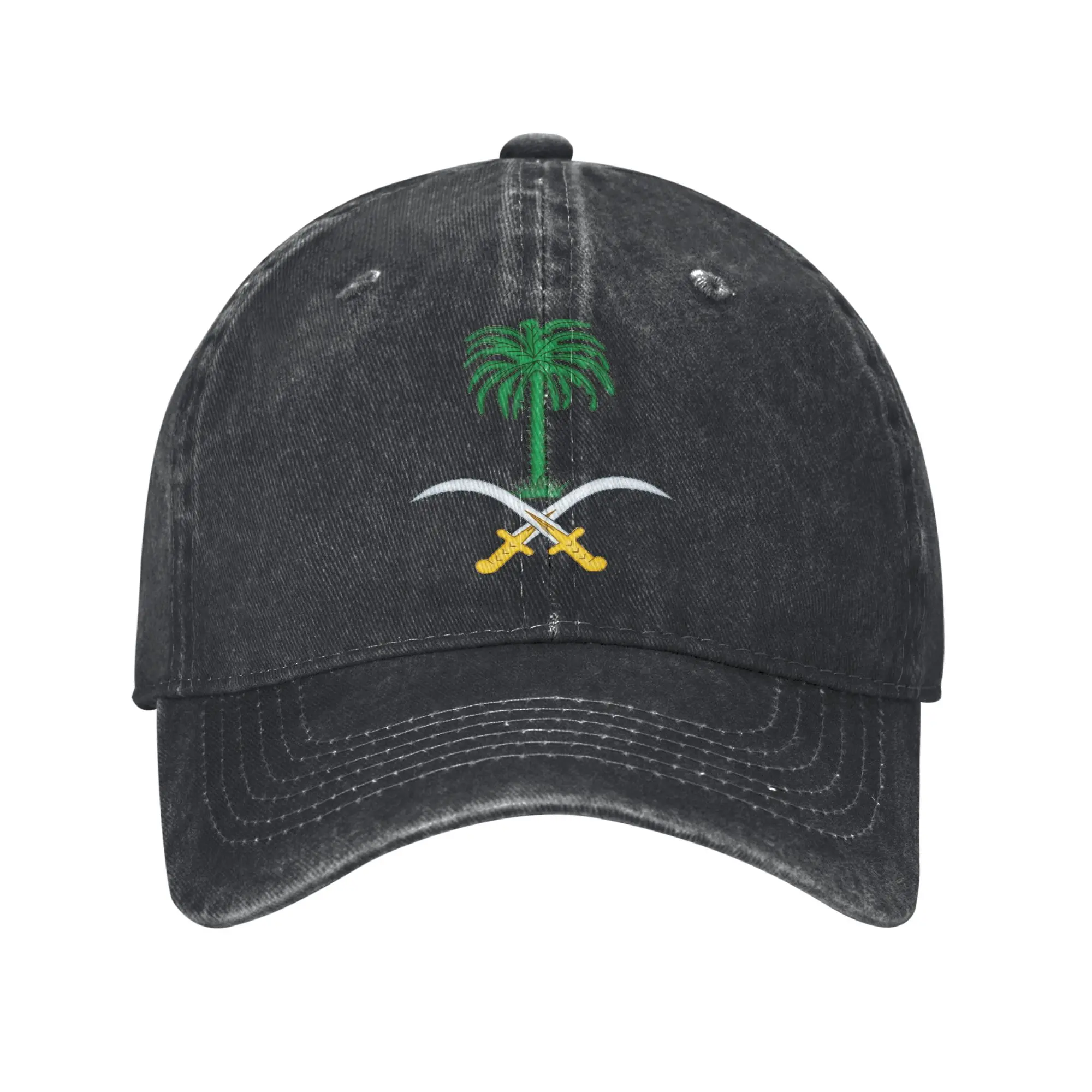 Men Women Saudi Arabia emblem Saudi national day  Cap Wear Baseball Caps Casual  Trucker Hat Adjustable