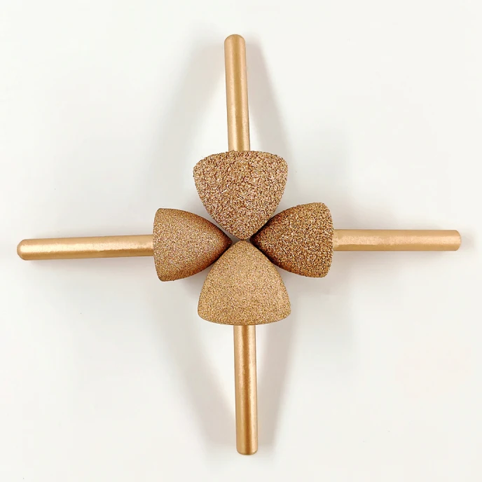 

Diamond Pointed Cone Grinding Bits 12-25mm 46/100 Grit Tapered Burrs for Stone Concrete Tile Marble Carving Polishing