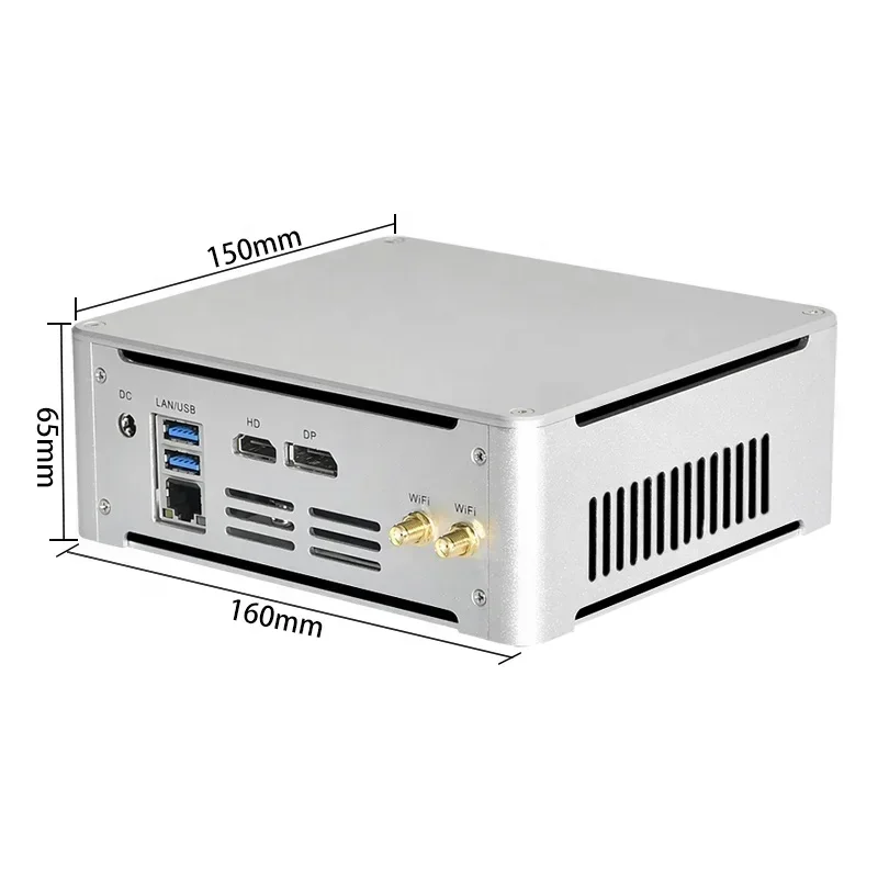 OEM Small Form Factor PC Portable Desktop Computer Mini PC NUC Core I7 7820HK Turbo 3.9G PC Gamer 4K HD HTPC Gaming Win10 Ubuntu