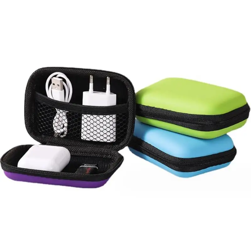 Sundries Travel Storage Bag Charging Case for Earphone Package Zipper Bag Portable Travel Cable Organizer Electronics Storage