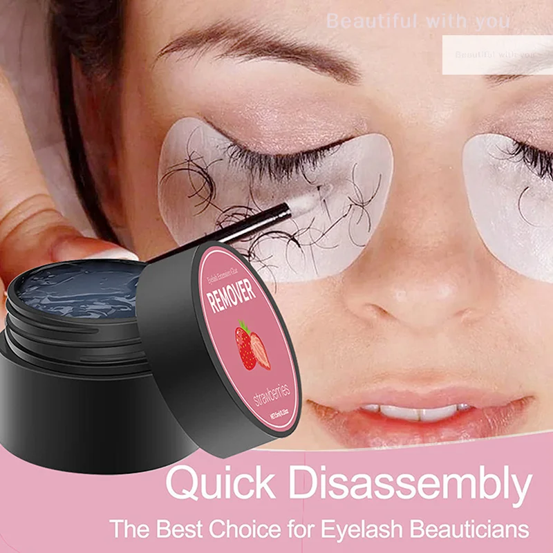 New5g cola para cílios, creme removedor de extensões de cílios, ferramentas de maquiagem profissional, creme removedor de cola rápida para extensão de cílios