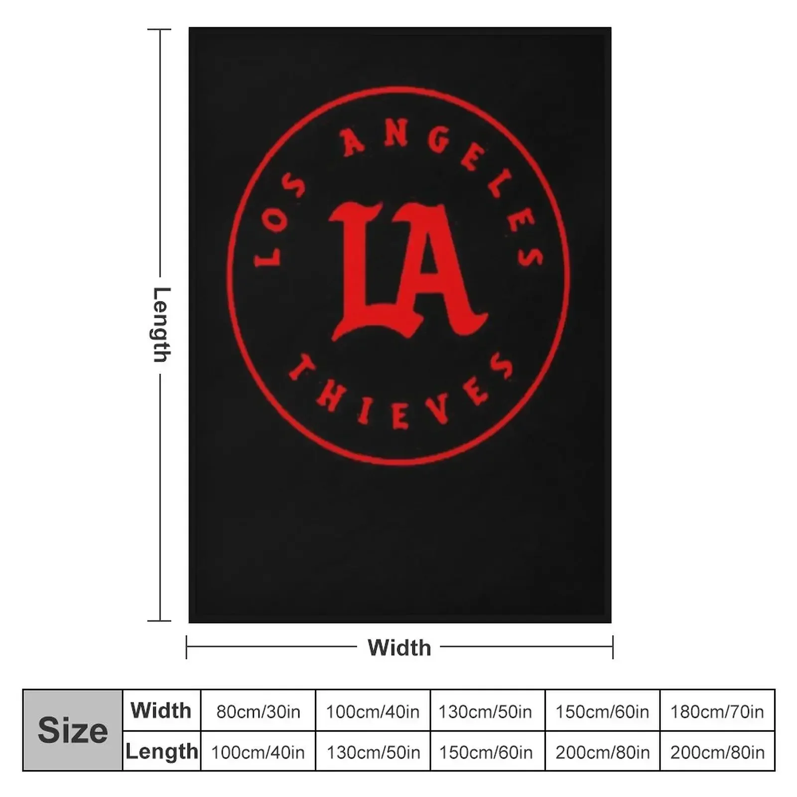 La Thieves Merch Thieves Los Angeles LA Throw Blanket Multi-Purpose Thermals For Travel Beautifuls Summer Beddings Blankets