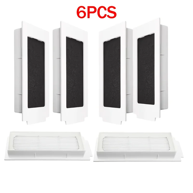 6 Filters For ECOVACS DEEBOT T30S / T30S AI / T30S Pro / T30C Pro / T30S Combo / T30 Pro Omni / T30 Omni Vacuum Cleaners