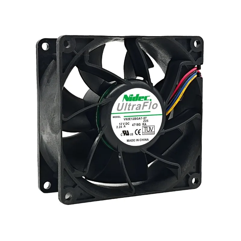 مروحة تبريد جديدة لـ NIDEC V92E12BGA7-57 9038 4-wire PWM تنظيم السرعة 12 فولت 2.24A مروحة تبريد 9 سنتيمتر 90x90x38 مللي متر #2