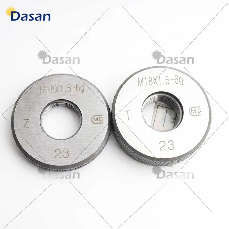 2pcs/set M2 M3 M4 M5 M6 M7 M8 M10 M14 M16 M18 M20 6G Thread Ring Gage Thread Ring Gauge GO-NOGO GAUGE