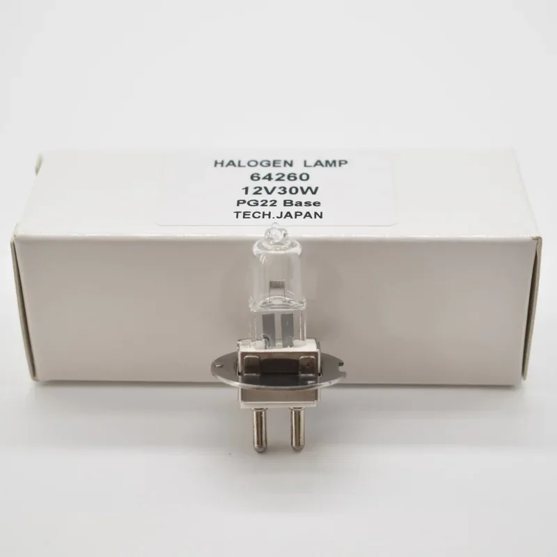 Nuevo 64260 hlx 12V 30W 64260 12v 30w PG22 12V30W bombilla halógena oftálmica Zeiss Nikon Haag-Streit BC900 lámpara de hendidura para microscopio