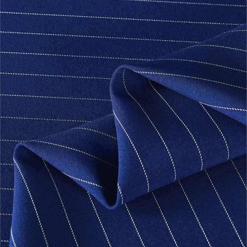 Classic Vertical Stripe Fabric Pendant Anti-Wrinkle Business Suit Pants Dress Vest Uniform