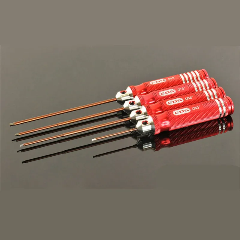 Juego de destornilladores hexagonales para coches de control remoto, herramienta de servicio modificada, 050, 063, 078 pulgadas, 110882