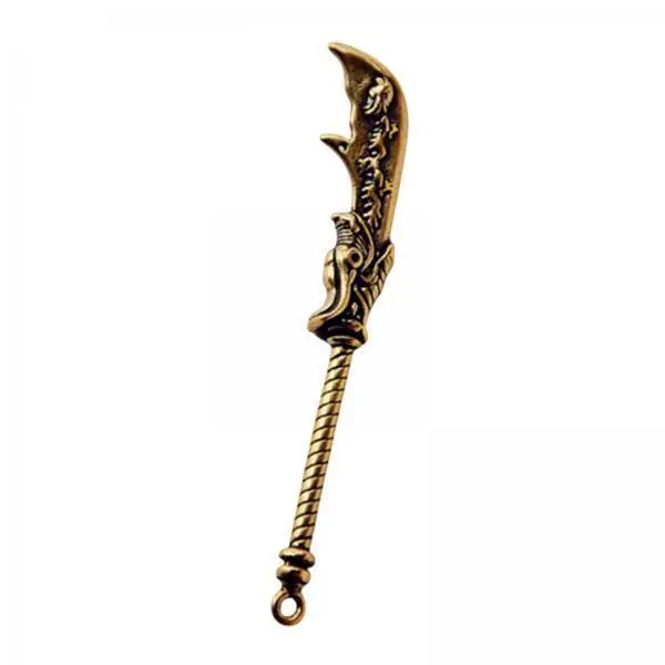 4xBlade Pendant Portable Statue Charm Pendant for Bracelet Key Chains Earrings