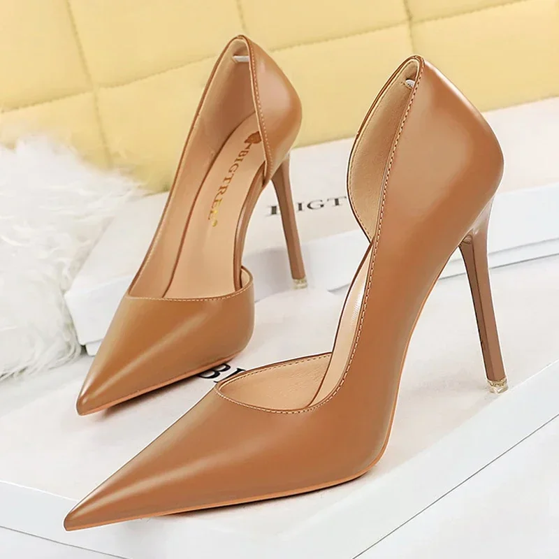 BIGTREE Fashion Hollow Out High Heels Bridal Wedding Women Pumps Shoes Ladies Stiletto Party Shoes Size 34-43