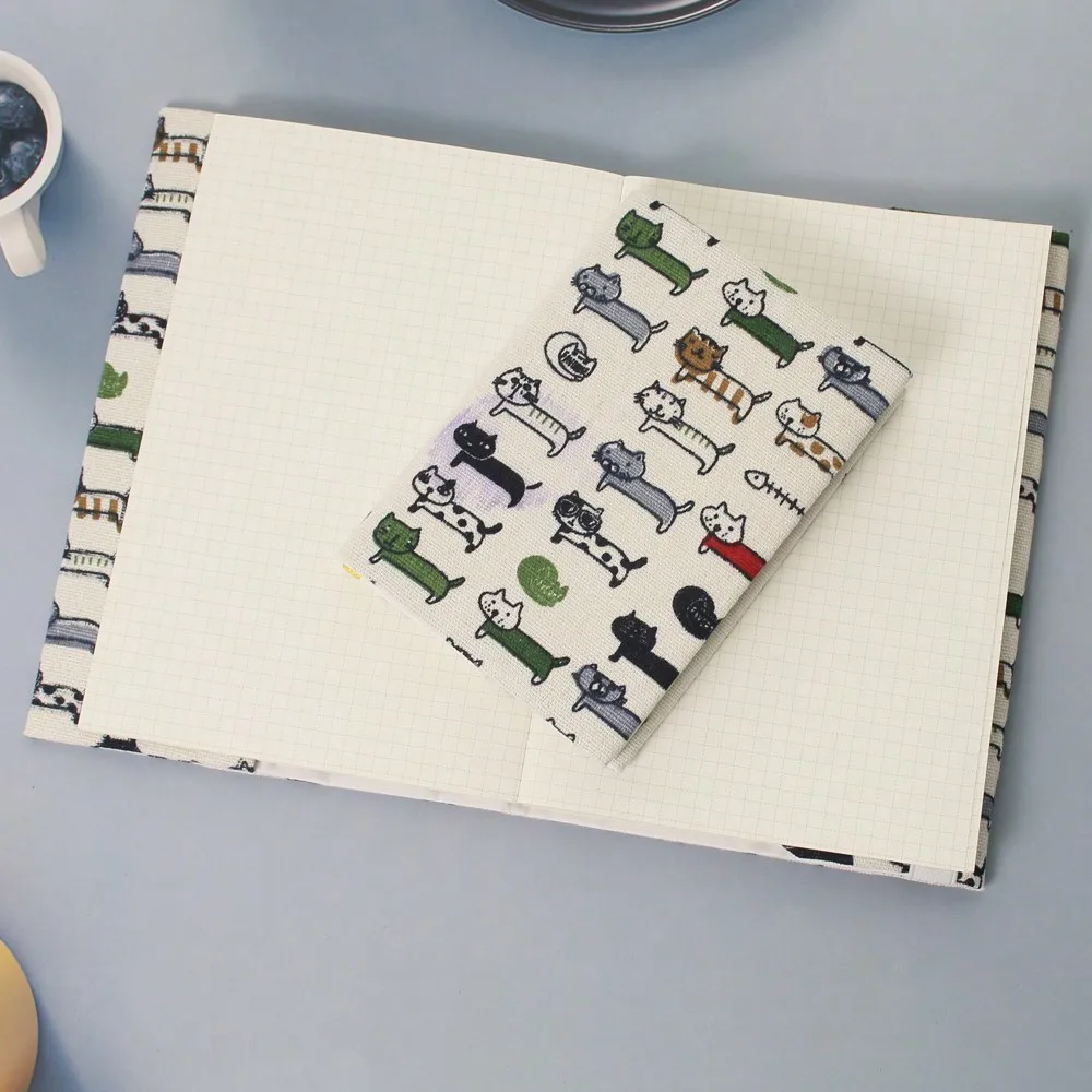 

A5 A6 Weeks Cat Doodling Notebook Cover Planner Case Cover Protective Shell Journal Cover Protector Office Stationery Supplies