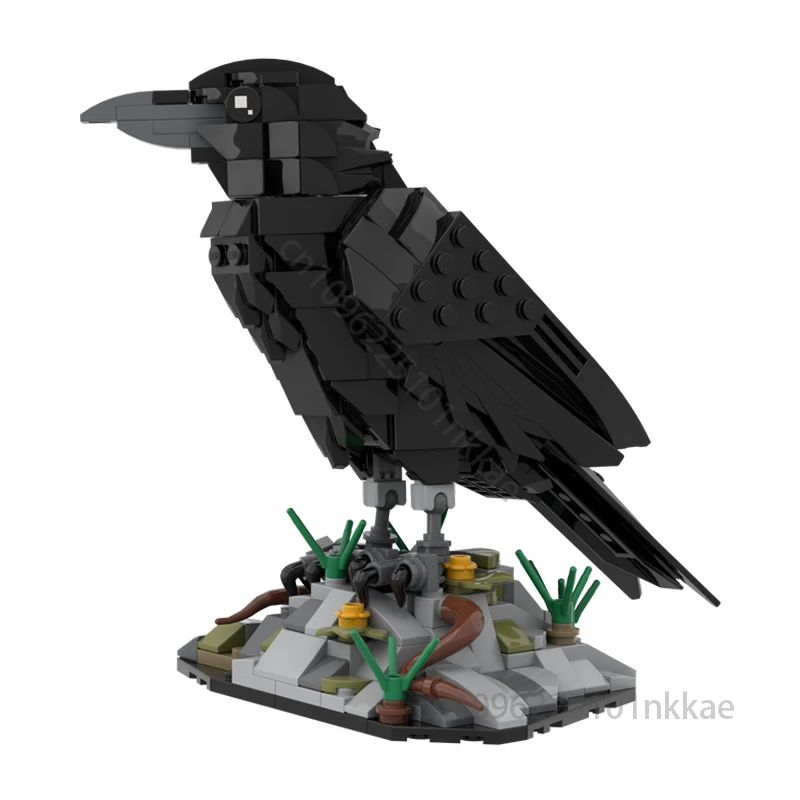 NIEUWE MOC Clever Raven bouwstenen Model Intelligente Vogels DIY Animal Series Montage Bricks Kinderen Speelgoed Verjaardag Kerstcadeaus