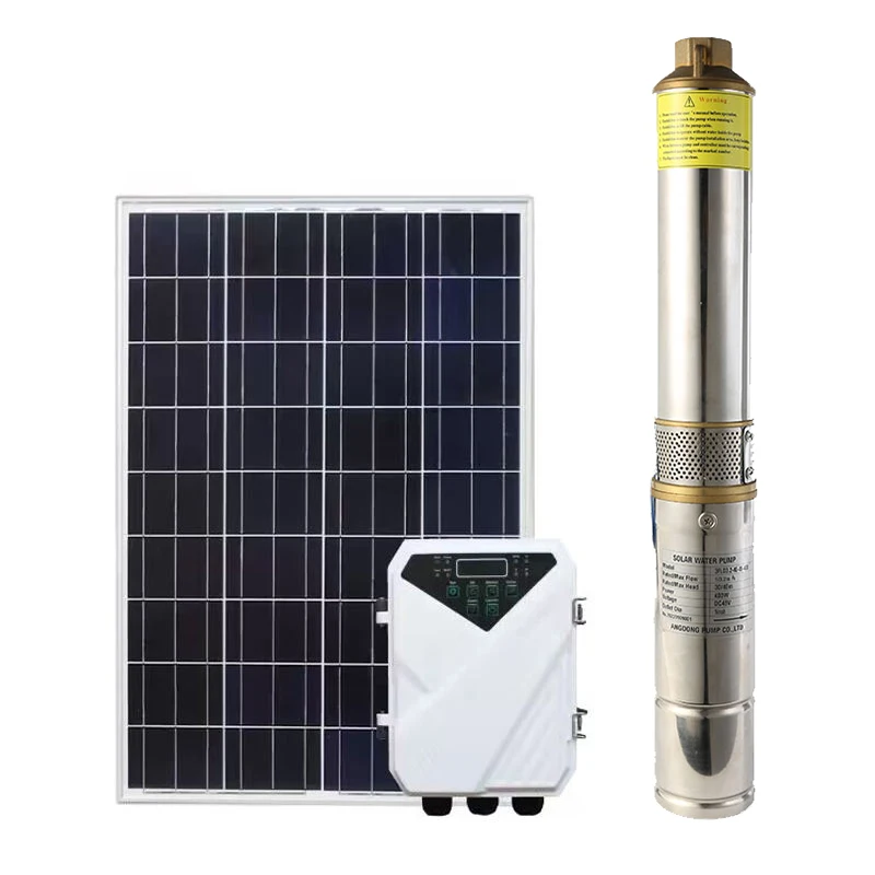 Submersible 72v 1100w Solar Powered Water Well Pump Complete Set For Agriculture
