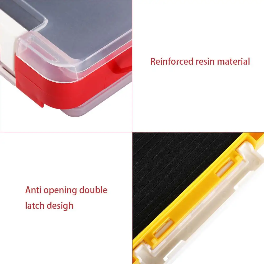

Organizer Fishing Tackle Multifunctional Lures Storage Case Sponge Accessory Box Fishing Lure Jig Head Box Bait Storage Box