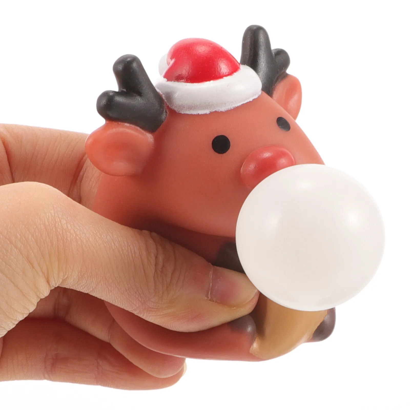 6個入り-クリスマスサンタ-xmas-スクイーズ漫画ポップアイボール-ストレス解消グッズ-パーティーグッズ-面白いスクイーズクリスマスいたずらグッズ