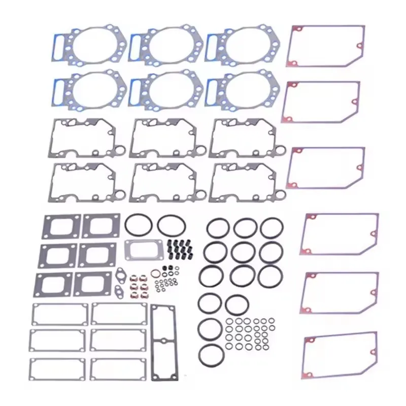 KSDPARTS  K19 For Cumins Engine Spares Parts Overhaul Full Gasket Kit 4376512 With Cylinder Head Gasket For Marine Engine