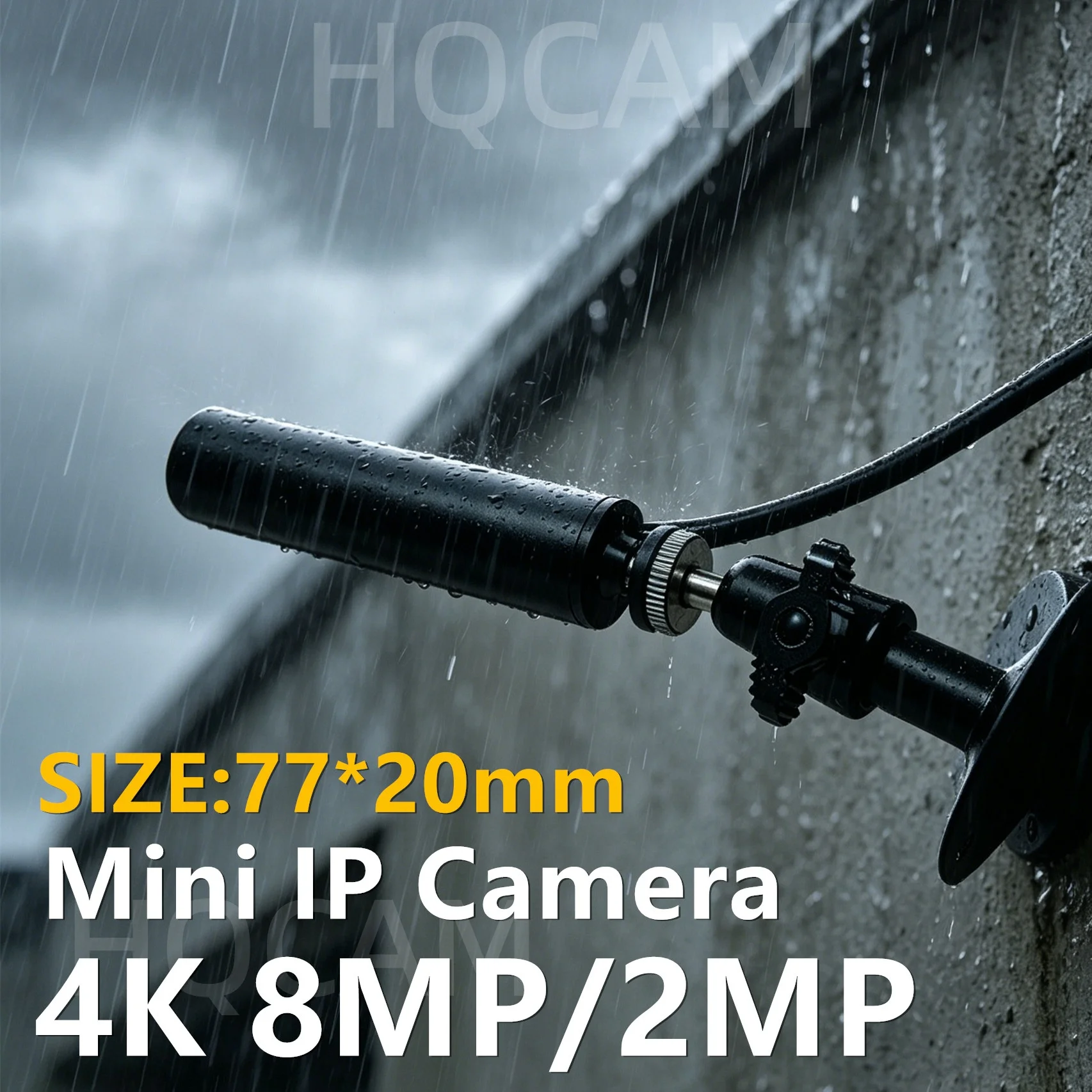 2MP 50fps,Waterproof IP66 Metal Bullet CCTV CAMERA with Bracket Mini IP 4K 8MP 1080P 2.0MP Micro Small Security IPC Onvif 4MP