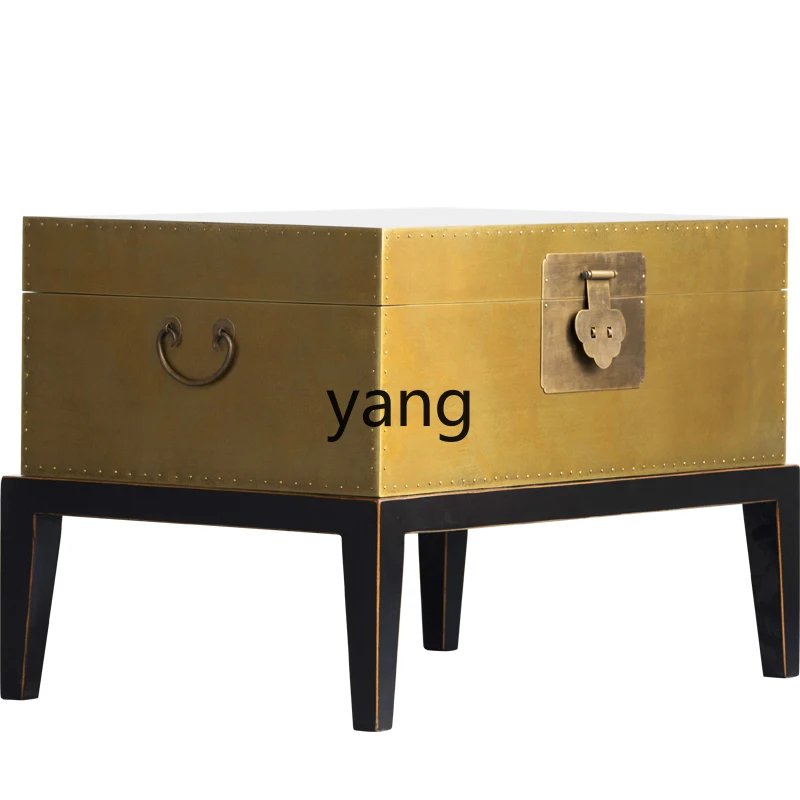 

LH solid wood simple modern sofa coffee table rectangular neoclassical small coffee table retro and old