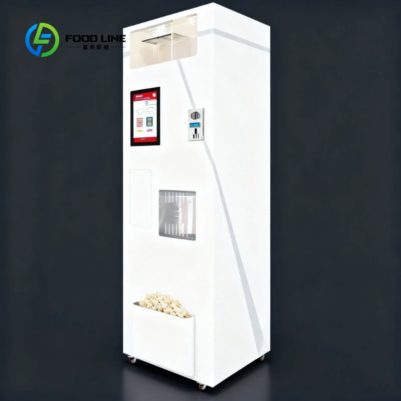 Smart Street Large Capacity Multi Flavor Fresh Caramel Popcorn Fully Automatic Vending Machine