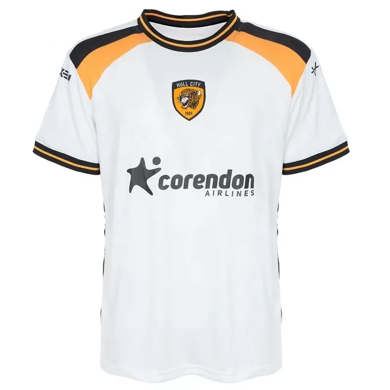 26-27 Hull City Vintage Football Jersey Shirt, Men Summer New 3D Sports Tshirt, Training Breathable Quick Drying Family Matching