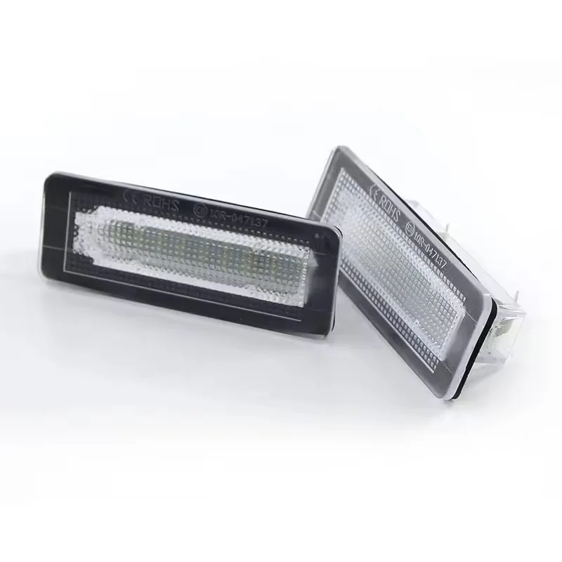 2pcs Number Lights For Benz Smart Fortwo Coupe Convertible 450 451 W450 White LED Number License Plate Light Lamps