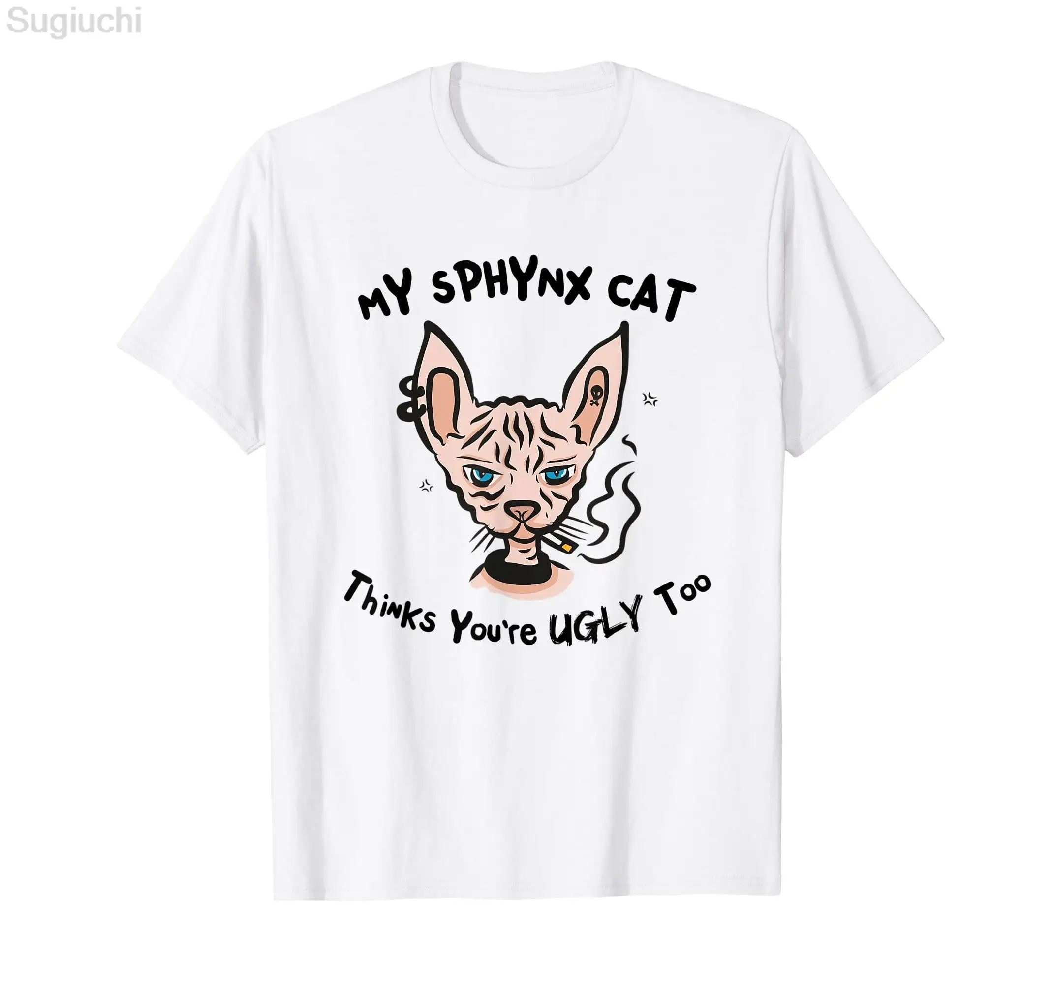 Canadian Hairless Cat Lover T-Shirt 100% Cotton Men Women Unisex Hip Hop T Shirts For Gift Size XS-5XL