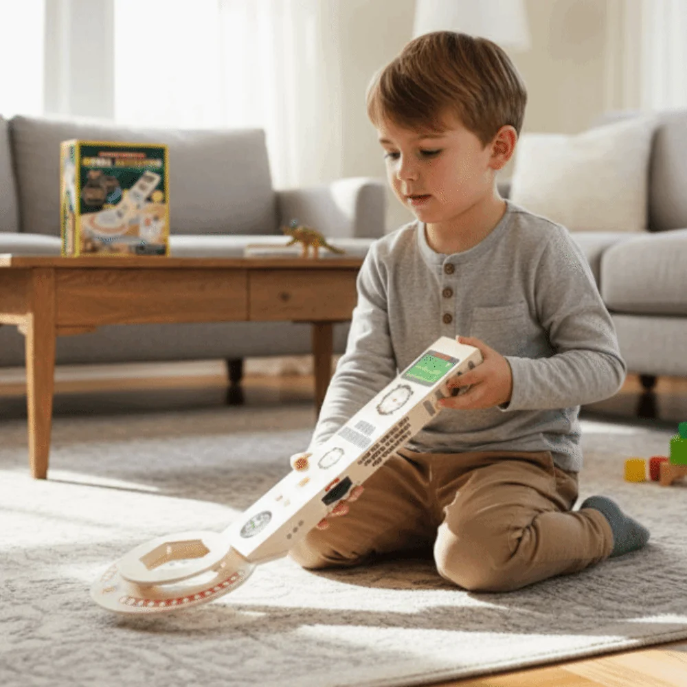 High Sensitivity Metal Detector Toy 360° Scan Multifunctional Scientific Experiment Set Professional Portable