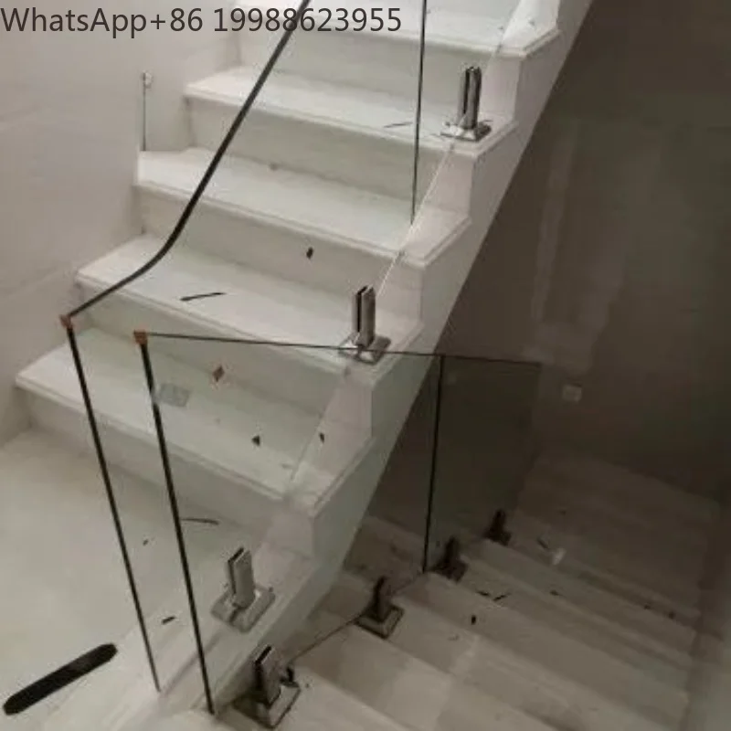 304 stainless steel Column Stairs Pool Glass Spigots balustrade clamps glass fixing clip