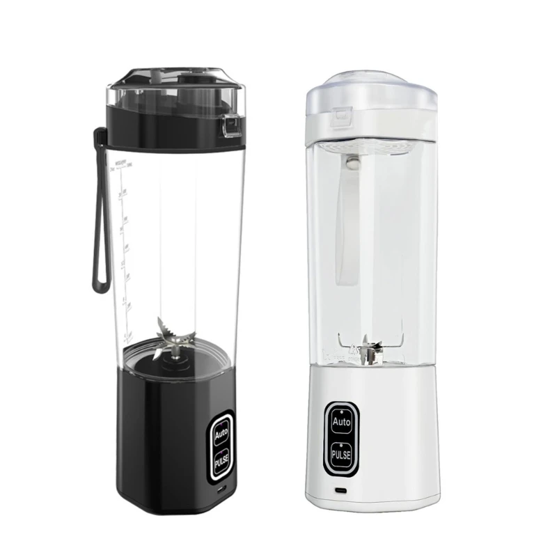 K1AD Shake Mixer Cup with Drink Lid, 700ml Rechargeable Portable Juicer for Juice, Shakes and Daily Commute Use