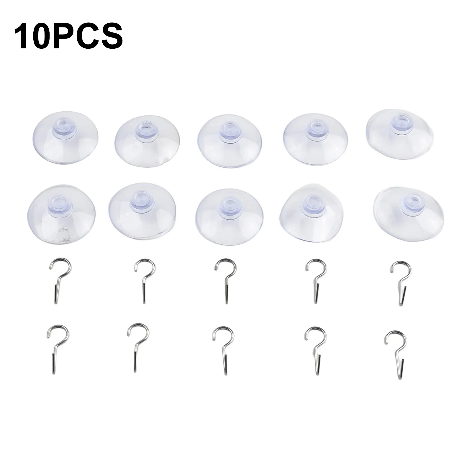 

10Pcs Strong Transparent Suction Cup Sucker Wall Hooks Hanger For Kitchen Bathroom Accessories Hooks Organizer