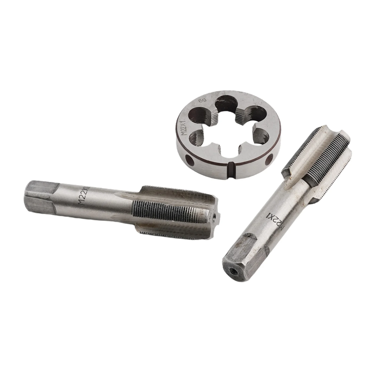High Quality Die Tap for m22 X 1mm Metalworking Silver Taper Thread Metric for mold Right Hand 1 Set 90mm  High