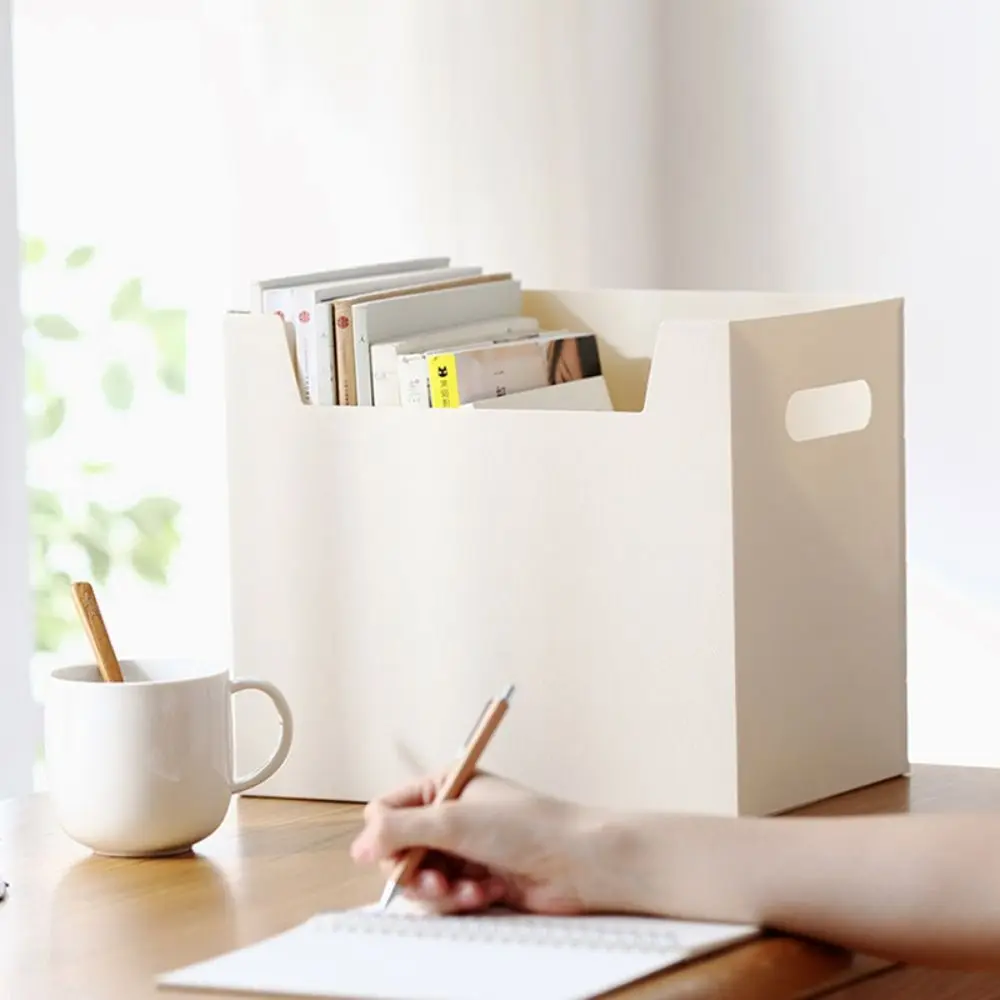 Sundries Storage Box Folding File Storage Box Paper Organizer Transparent Document Holder Hand-held Large Capacity