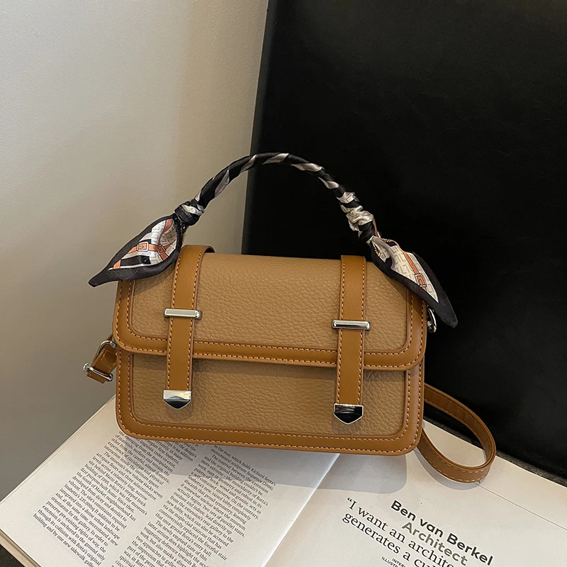 Torebka damska z regulowanym paskiem, listonoszka, modna mini torebka z górnym uchwytem, torebka typu satchel ze skóry PU.