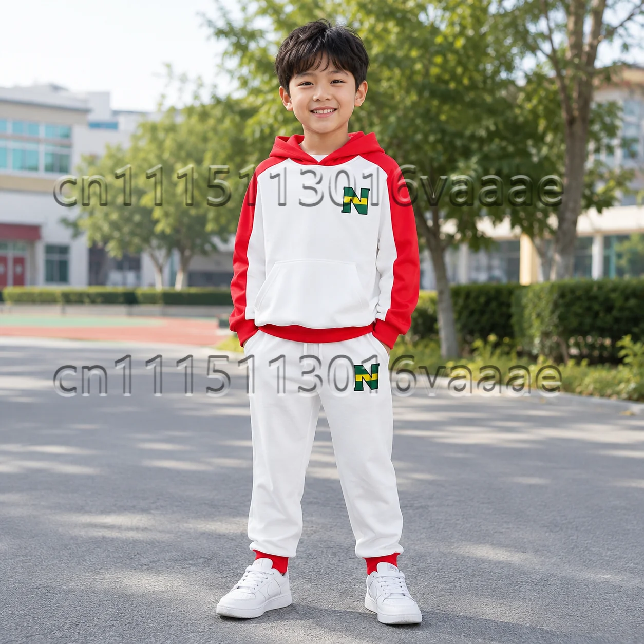 Captain Tsubasa Football No.10 Print Sports Hooded Top Sets Summer Children's Outdoor Casual Breathable Hoodie and Sets
