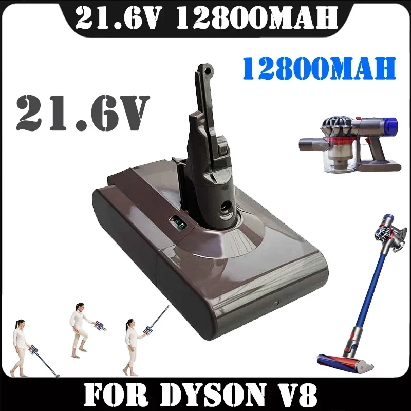 

for Dyson V8 Absolute Handheld Vacuum Cleaner 21.6V 12800mAh Replacement Lithium ion Battery