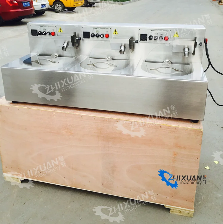 Chocolate Production Line 15kg Chocolate Melt Temper Vibrator Machine