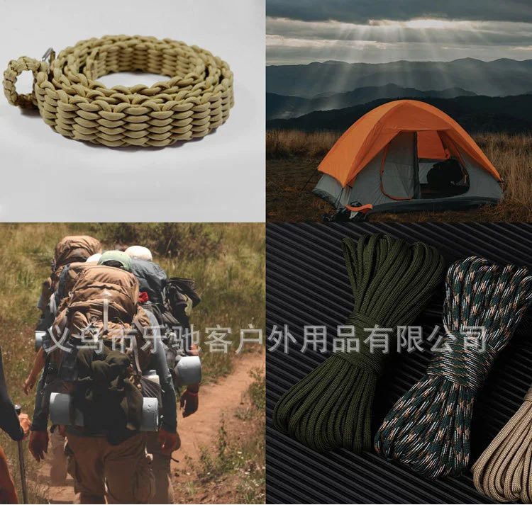 50/100 m 550 Militär Paracord 9 Strang 4mm Taktische Fallschirm Seil Für DIY Machen Lanyard Armband Hundehalsband zelt Zubehör – Detail 6