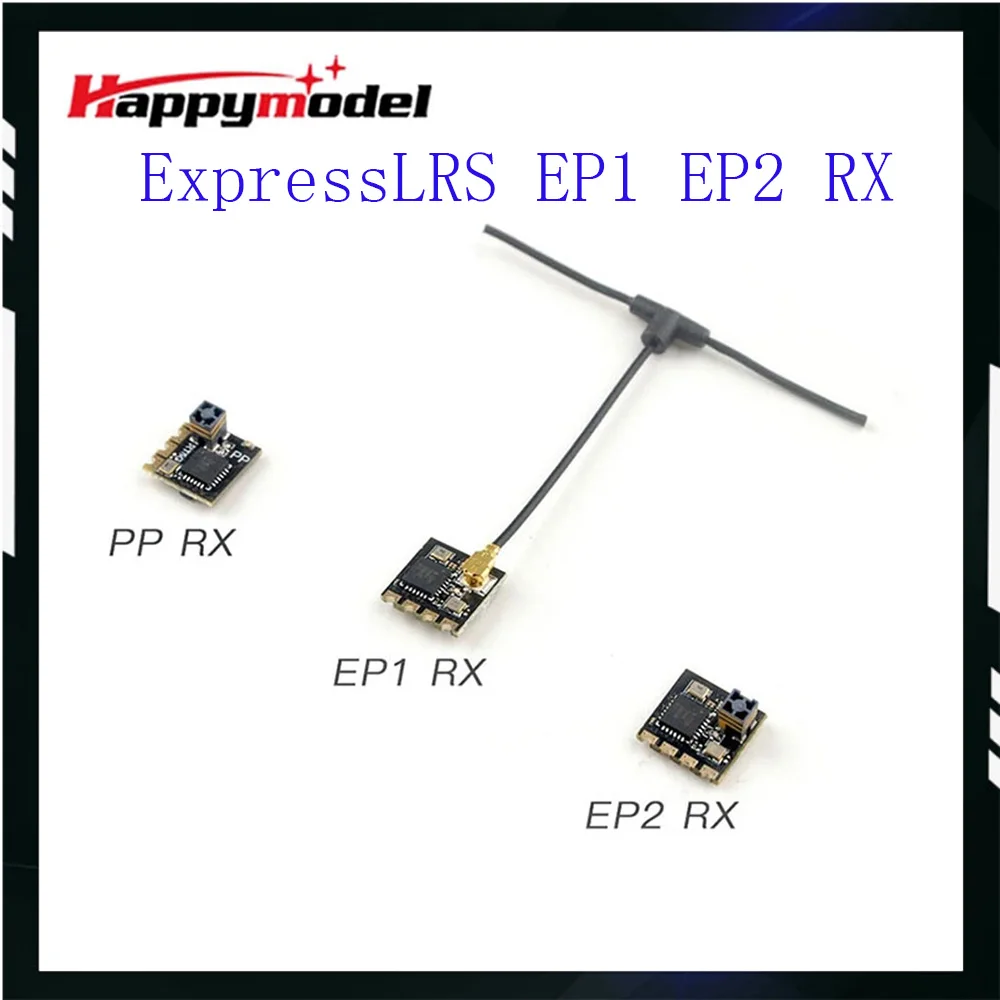 HappyModel EP1 EP2 RX 2.4G ExpressLRS ELRS Nano Receptor de Longo Alcance Para Módulo ES24TX Avião RC FPV Longo Alcance LR4 LR7