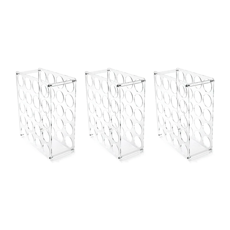 

3Pack Vinyl Roll Organizer Vinyl Roll Holders 60-Hole Acrylic Vinyl Roll Holders Vinyl Storage Organizer Display Stand