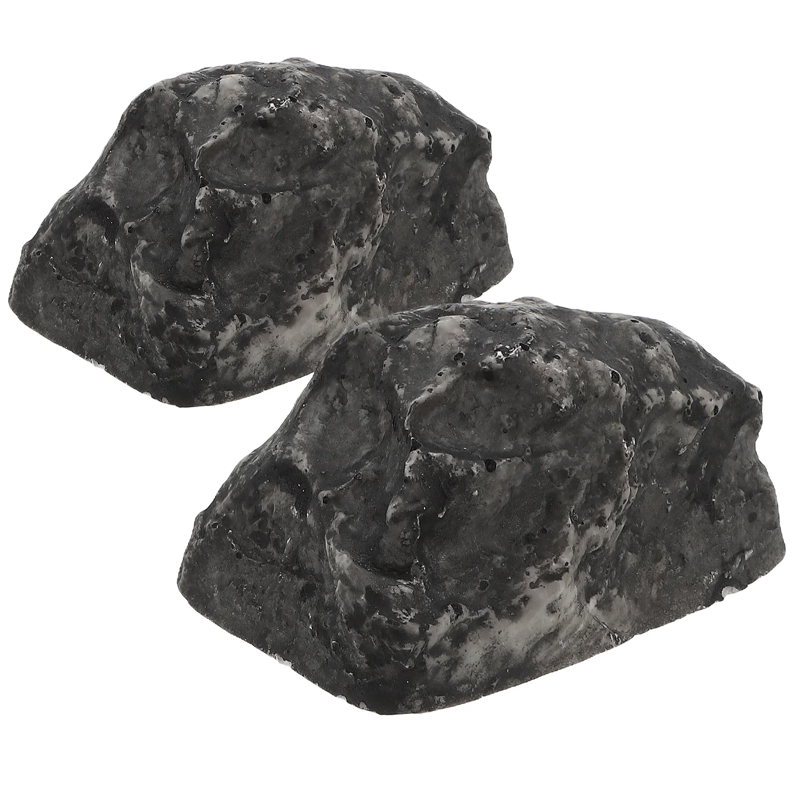 Stone-type Resin Key Box Hidden Storage Case Artificial Stone Key Hider Key Holder (Stone Cover + Stopper)