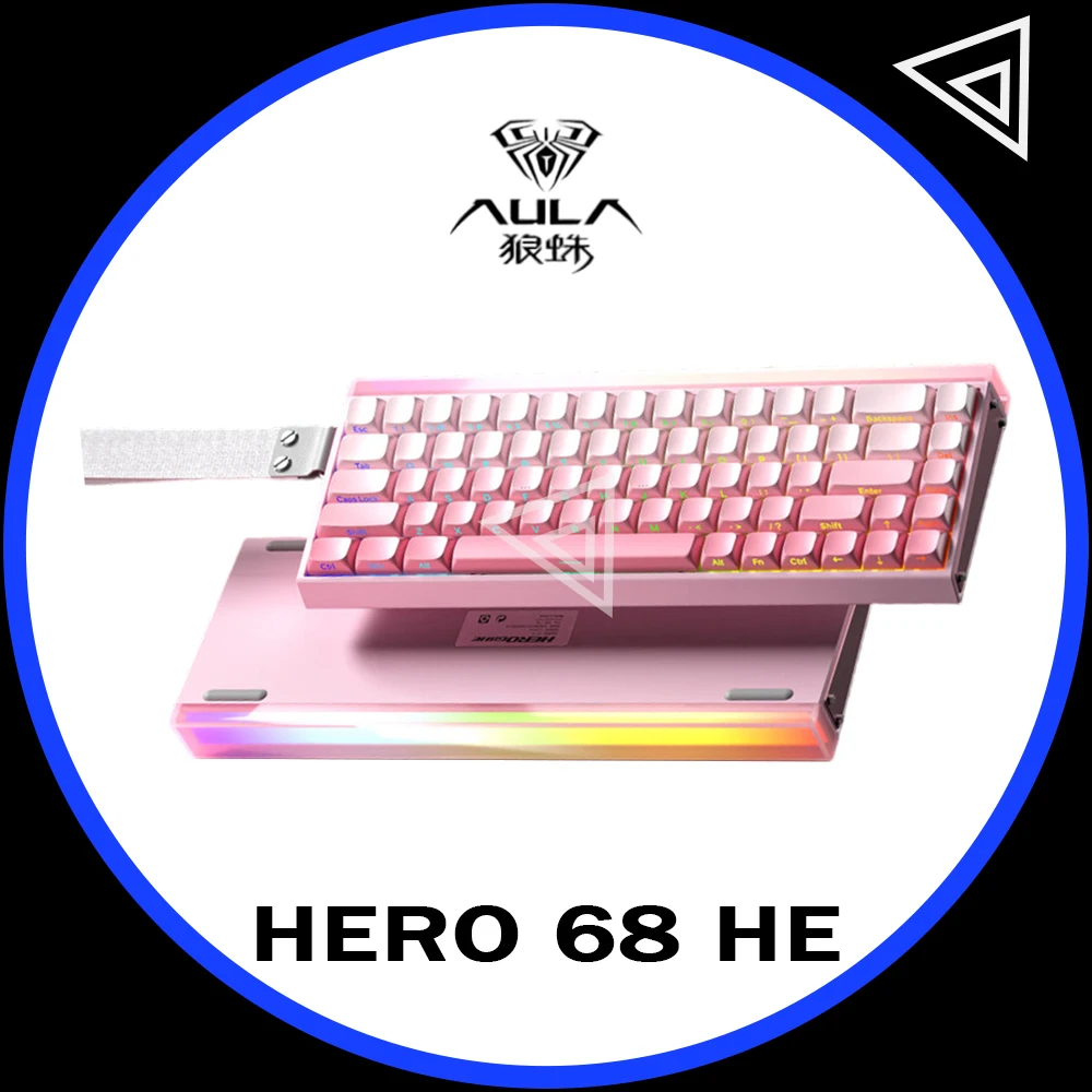 

AULA HERO 68HE Magnetic Keyboard HERO 68 HE Wired RGB Hot Swap Esports Gaming Mechanical Keyboard Custom Computer Accessories